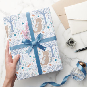 Woodland Bear Wrapping Paper