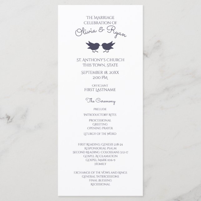 Woodland Birds and Foliage Purple Program (Front)