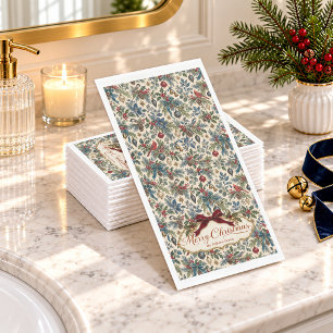 Woodland Birds Christmas Paper Guest Towels
