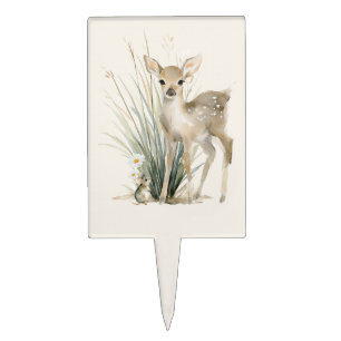 Woodland Birthday Cupcake Toppers