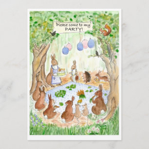 Woodland Birthday Party Invitation