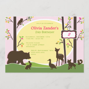 Woodland Birthday Party Invitation