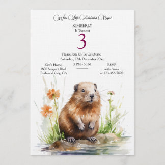 Woodland Birthday Wonder Invitation