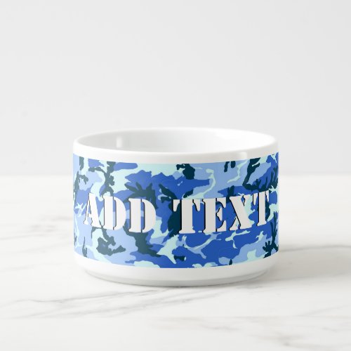 Woodland Blue Camouflage Bowl