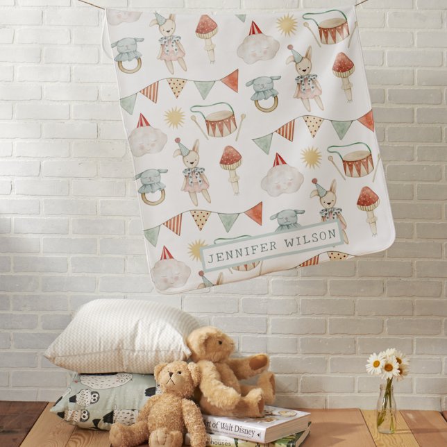 Woodland Boho Mushroom Baby Toys Whimsical Baby  Baby Blanket (Creator Uploaded)