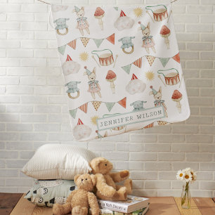 Woodland Boho Mushroom Baby Toys Whimsical Baby  Blanket