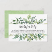 Woodland Books For Baby | Book Request | Greenery Enclosure Card (Front/Back)
