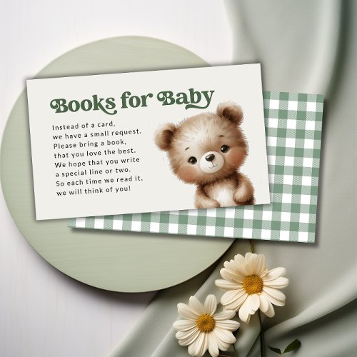 Woodland Books for Baby Request Enclosure Card