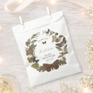 Woodland Botanical Gender Neutral Baby Shower Favor Bag