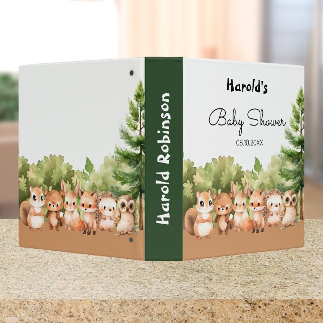 Woodland Boy Baby Shower Photo Album 3 Ring Binder (Woodland Boy Baby Shower Photo Album 3 Ring Binder)