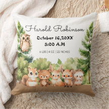 Woodland Boy Birth Stats Announcement
