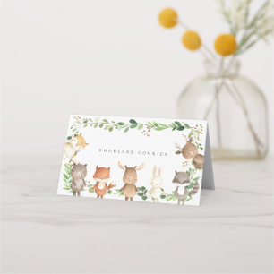 Woodland Buffet Food Labels Place Card