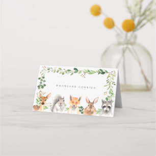 Woodland Buffet Food Labels Place Card