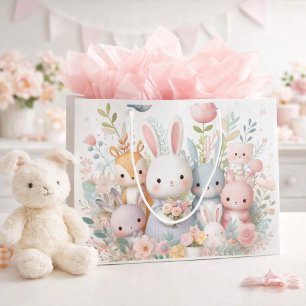Woodland Bunny & Friends Baby Shower Gift Bag