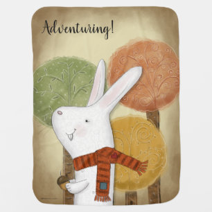 Woodland Bunny with Acorn Stroller Blanket
