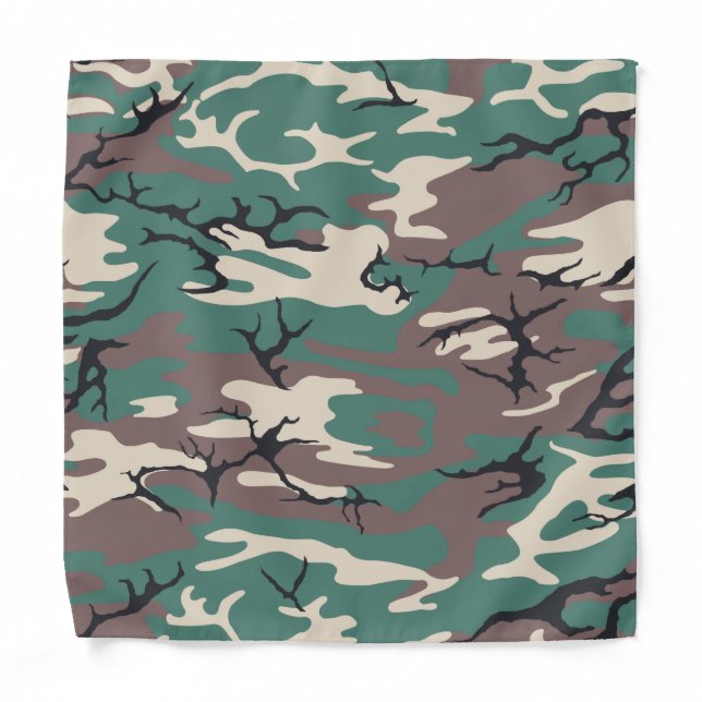 Woodland Camo Bandana (Front)