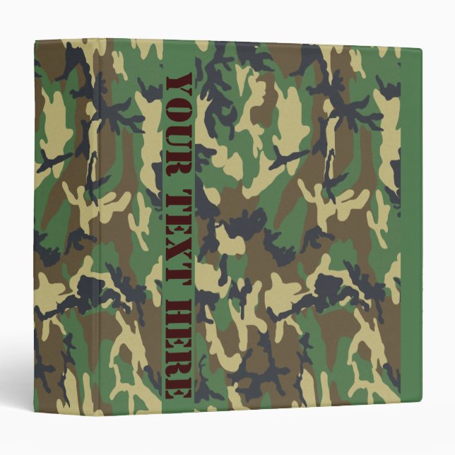 Woodland Camo Binder (Front/Spine)