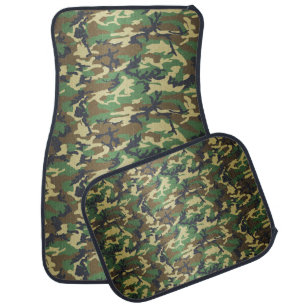 Woodland Camo Car Mat