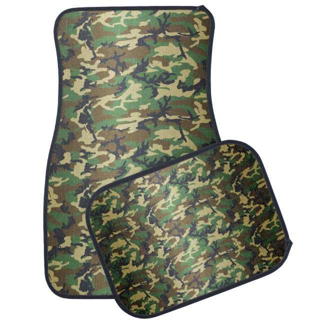 Woodland Camo Car Mat (Set)