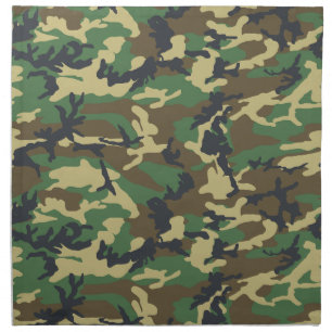 Woodland Camo Cloth Napkin