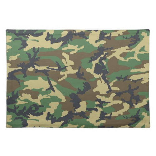 Woodland Camo Cloth Placemat