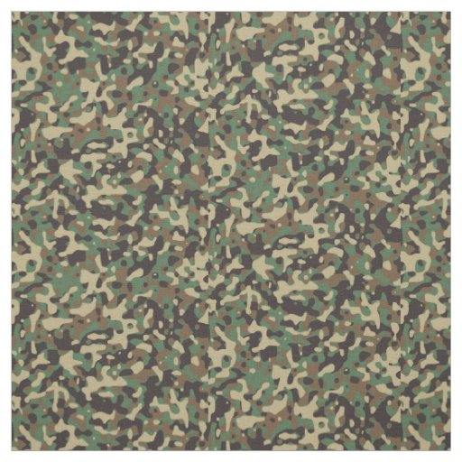 Woodland Camo Fabric | Zazzle