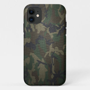 Woodland Camo Fabric iPhone 11 Case