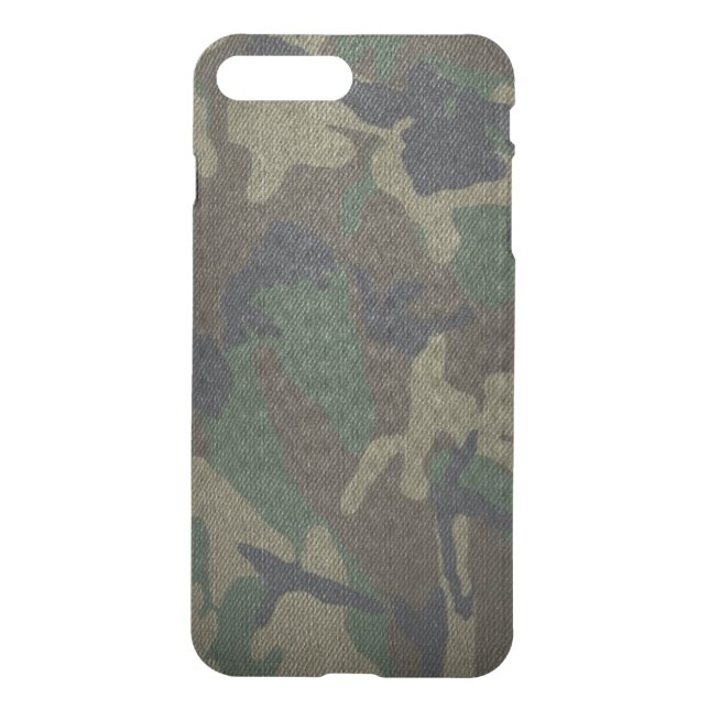 Woodland Camo Fabric Uncommon iPhone Case (Back)