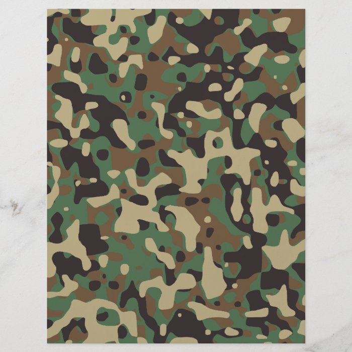 Woodland Camo Flyer Design