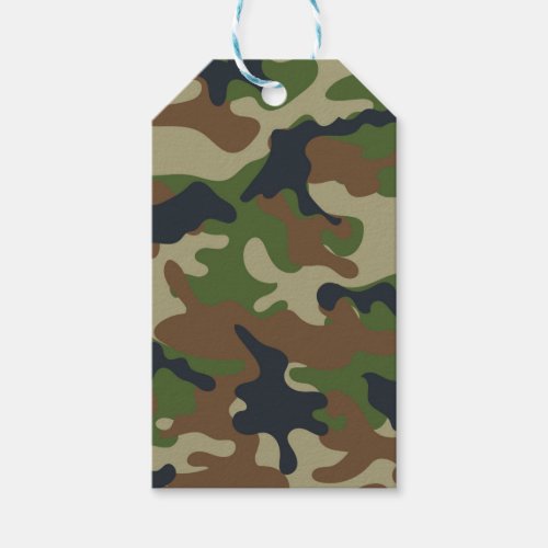 Woodland Camo Gift Tags