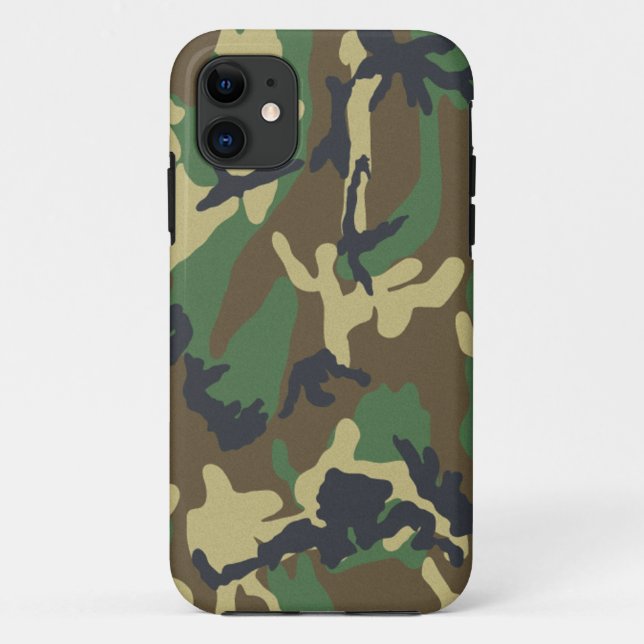 Woodland Camo iPhone 5 Barely There Universal Case (Back)