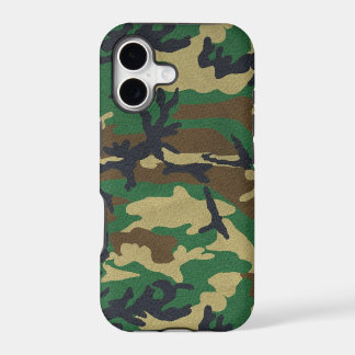 Woodland Camo iPhone 17 Case