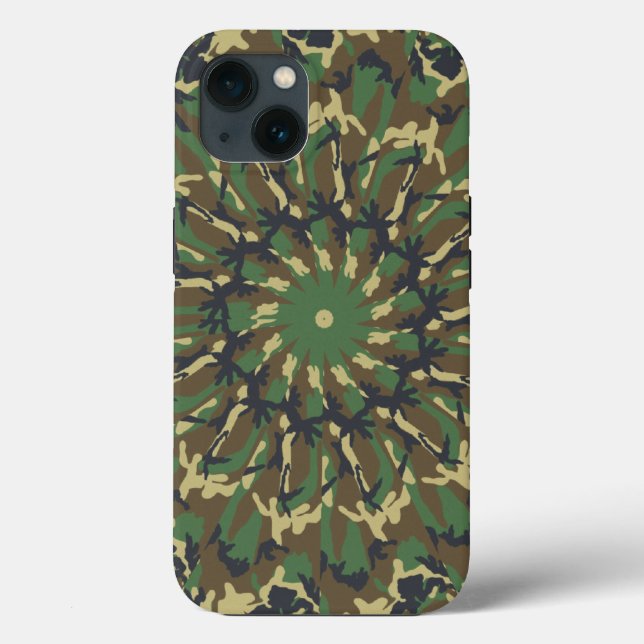 Woodland Camo kaleidoscope Case-Mate iPhone Case (Back)
