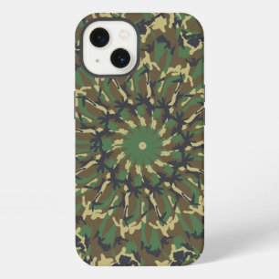 Woodland Camo kaleidoscope iPhone 13 Case