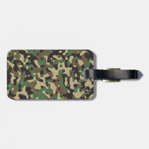 Woodland Camo Luggage Tag