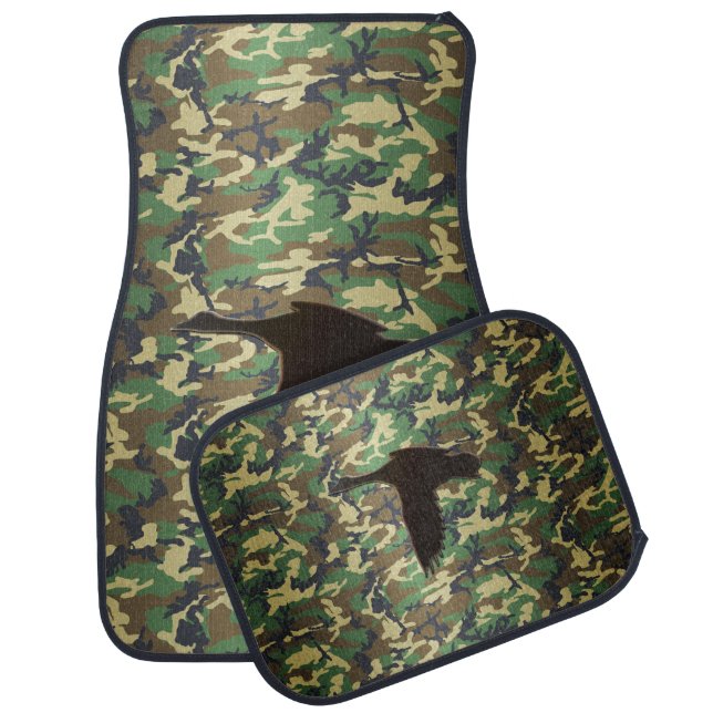 Woodland Camo - Mallard Duck Flight Car Floor Mat (Set)