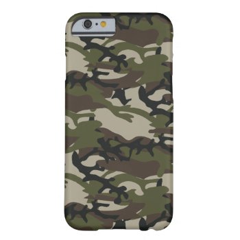 Woodland Camo Military Barely There Iphone 6 Case by BluePlanet at Zazzle