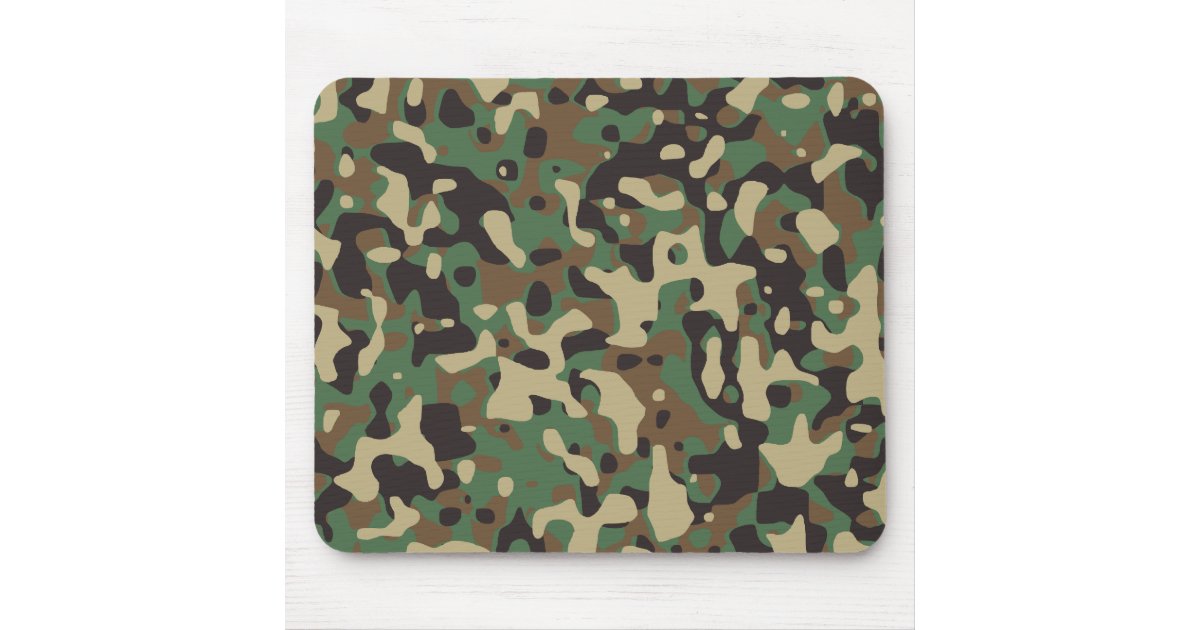 Woodland Camo Mouse Pad | Zazzle