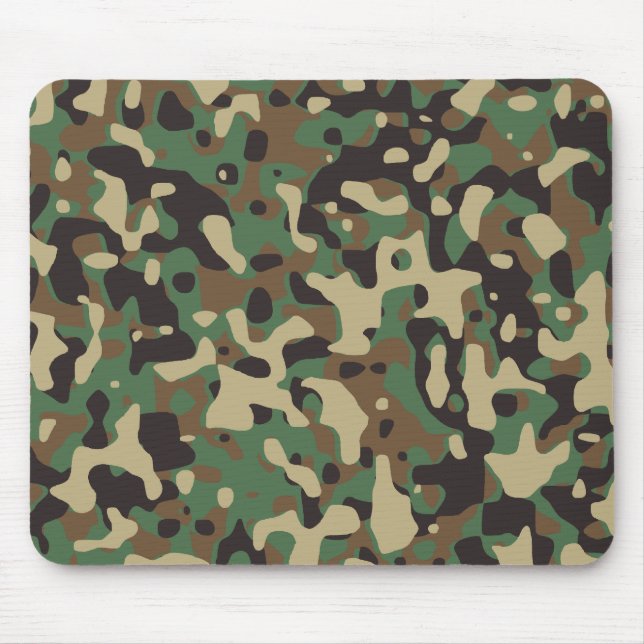 Woodland Camo Mouse Pad (Front)