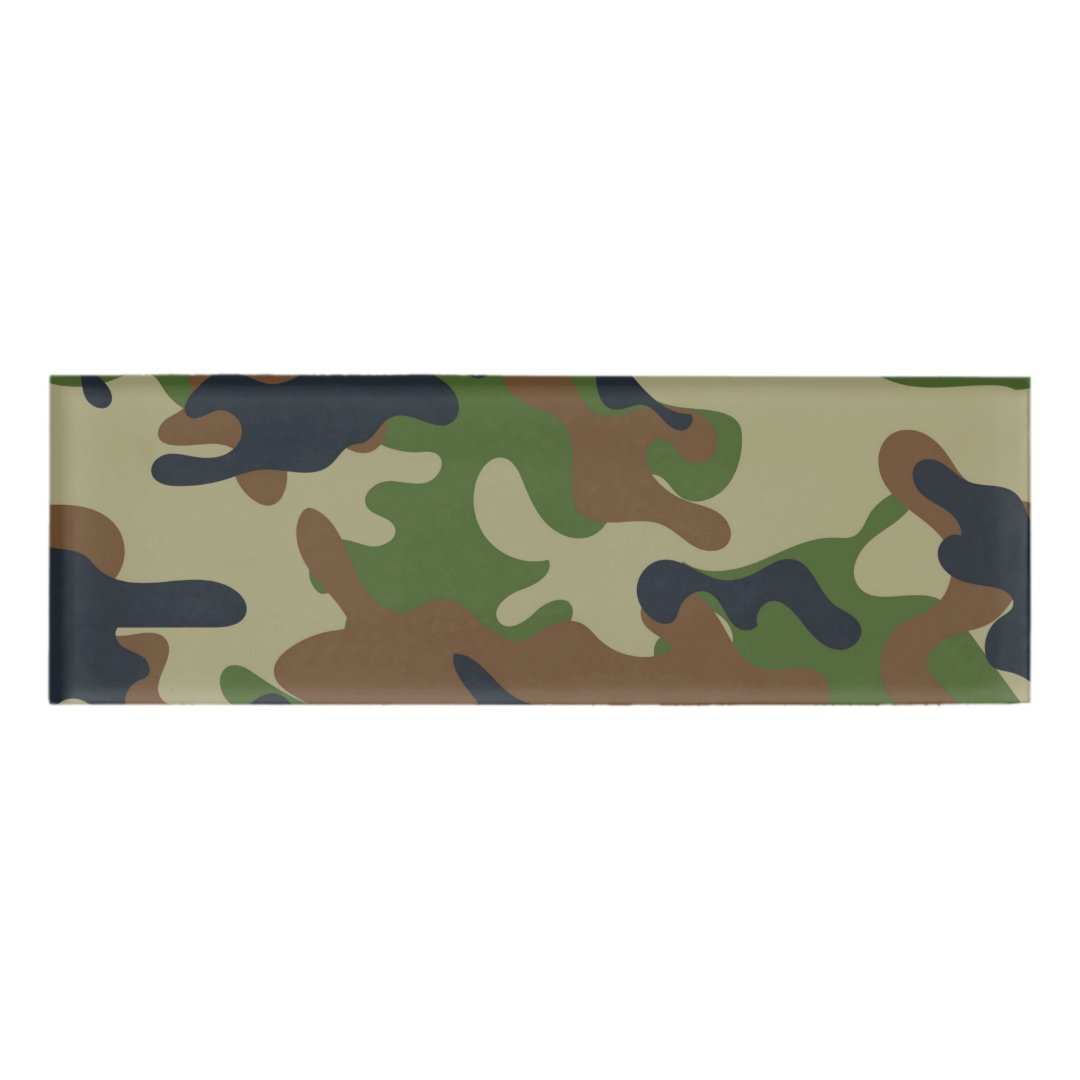 Woodland Camo Name Tag Zazzle