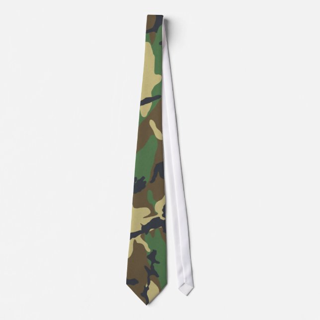 Woodland Camo Neck Tie (Front)