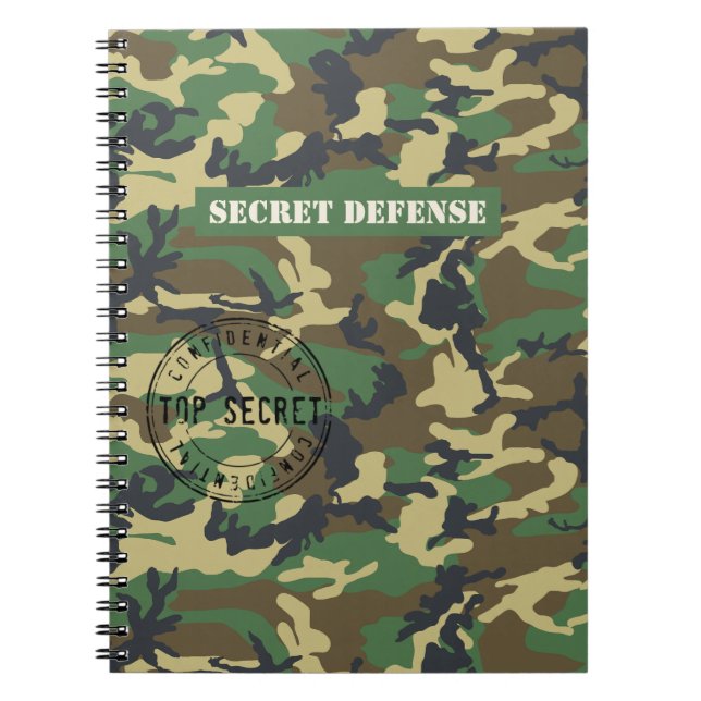 Woodland Camo Notebook (Front)