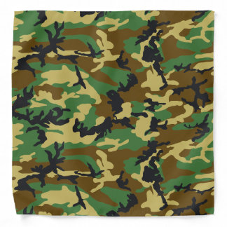 Woodland Camo Pattern Bandana