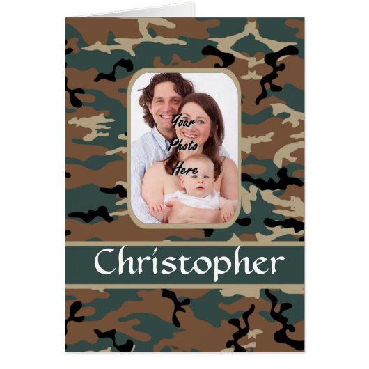 Woodland camo pattern cards (Front)