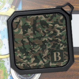 Woodland Camo Personalized Monogram Camouflage Bluetooth Speaker