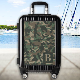 Woodland Camo Personalized Monogram Camouflage Luggage