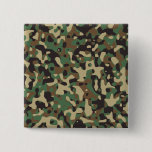 Woodland Camo Pinback Button