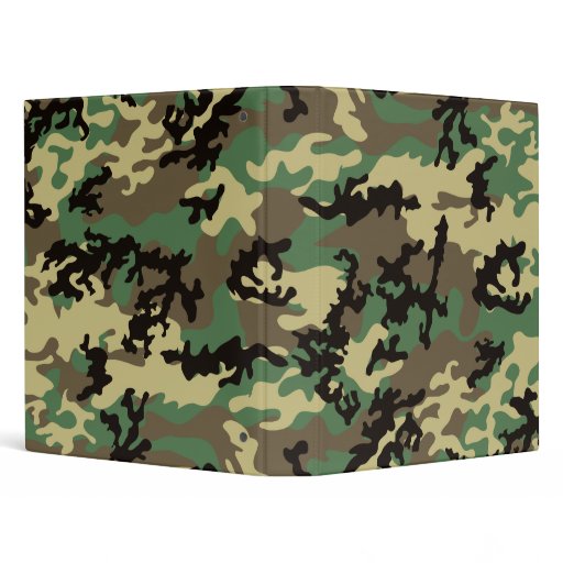 Woodland Camo School Binder | Zazzle