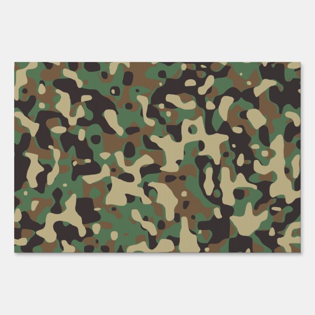 Woodland Camo Sign (Back)