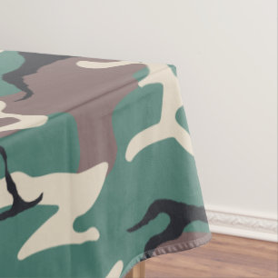 Woodland Camo Tablecloth